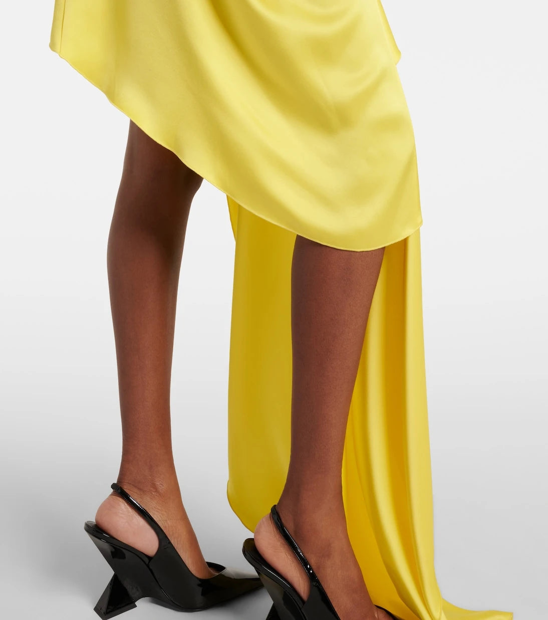 David Koma - Draped satin top and skirt set