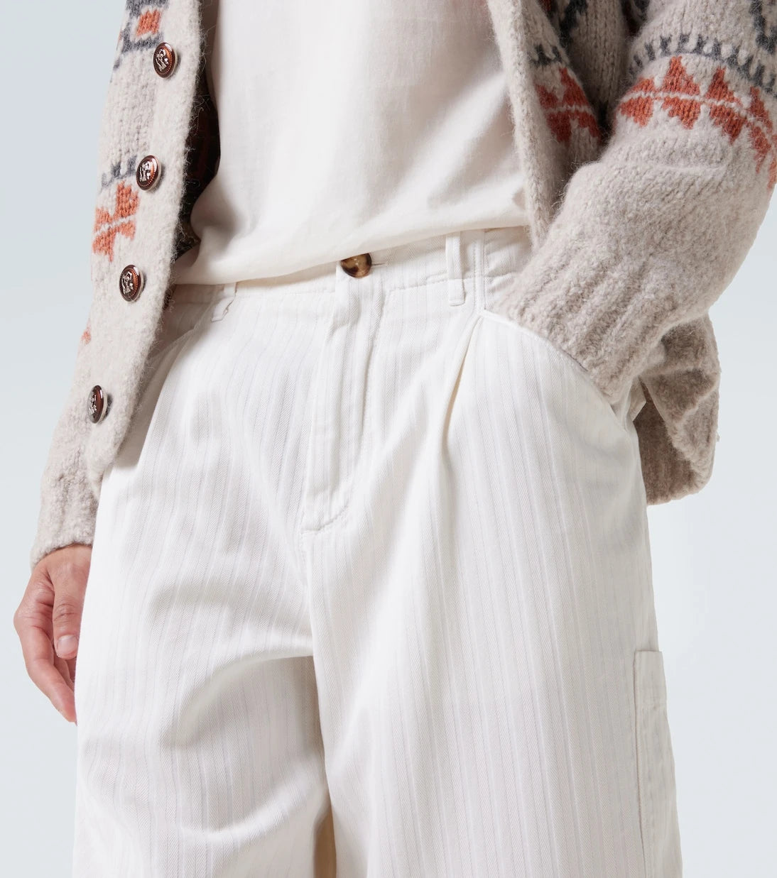 Brunello Cucinelli - Cotton straight pants
