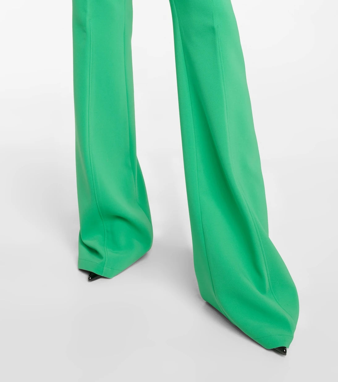 The Attico - Rachel high-rise flared crêpe pants