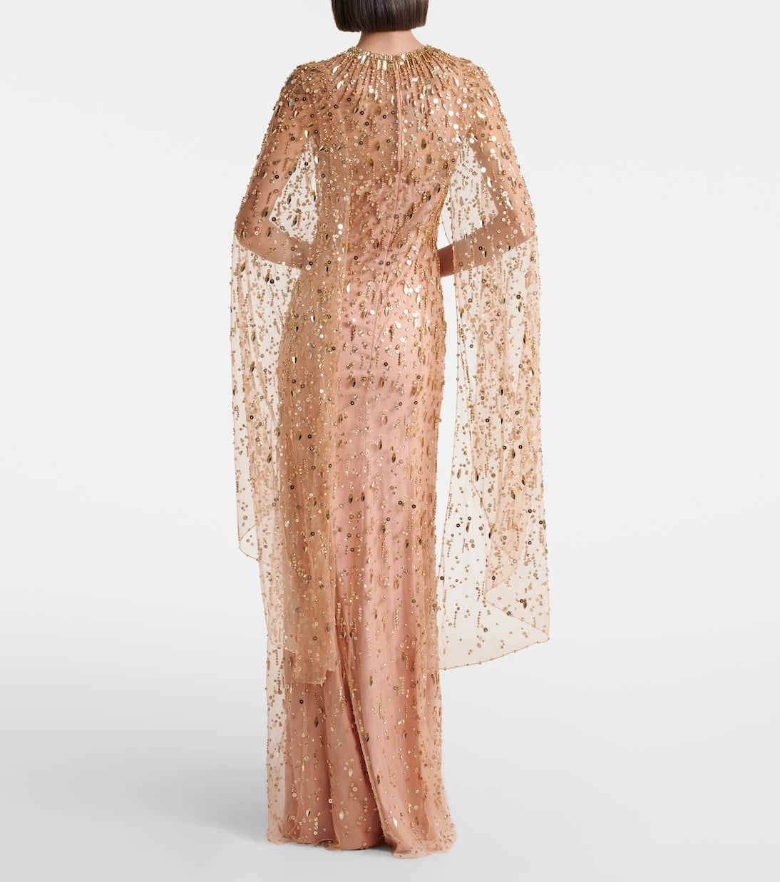 Jenny Packham - Hestia embellished caped gown