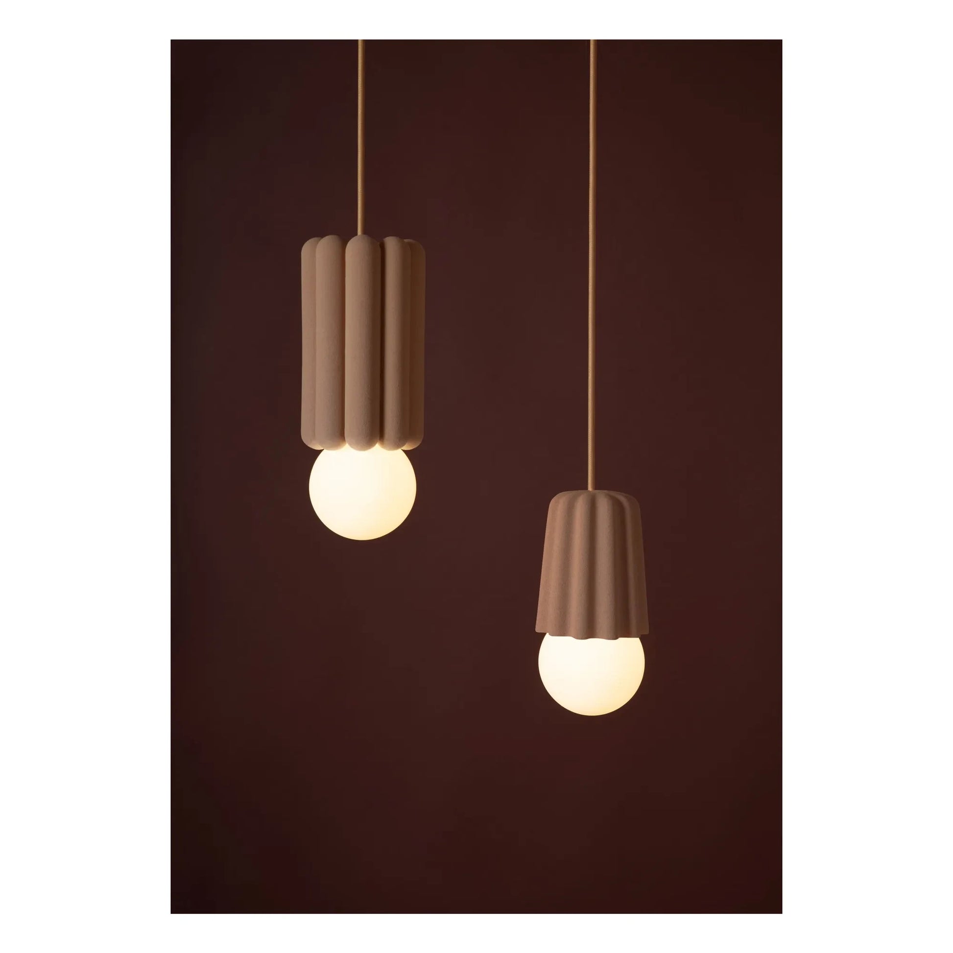 Schneid Studio - Stucco 3 ceramic pendant | Brown