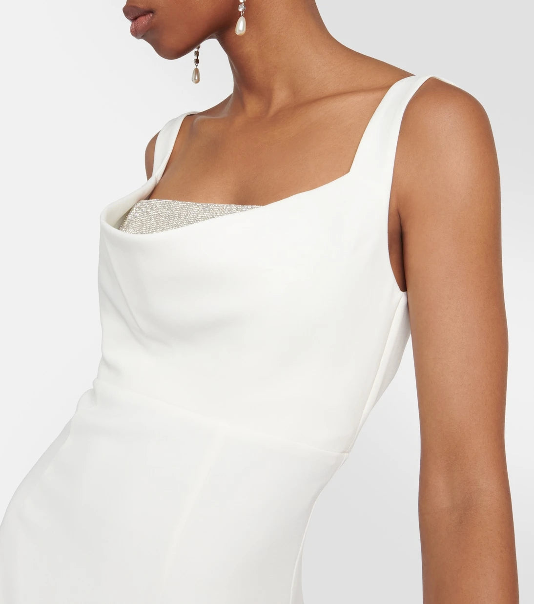 Roland Mouret - Embellished crêpe gown