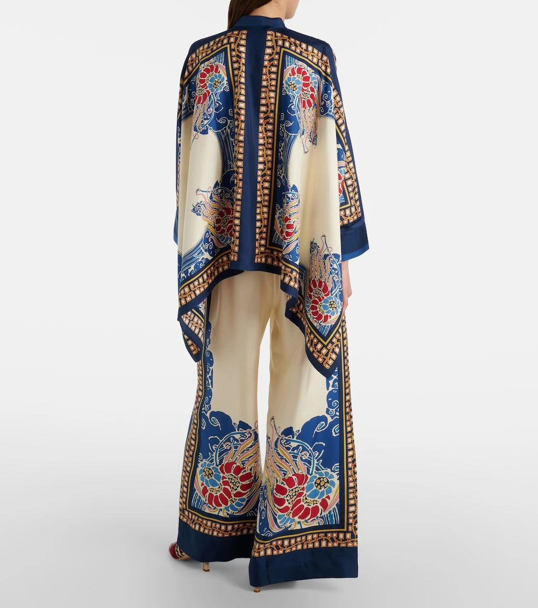 La DoubleJ - Printed silk palazzo pants