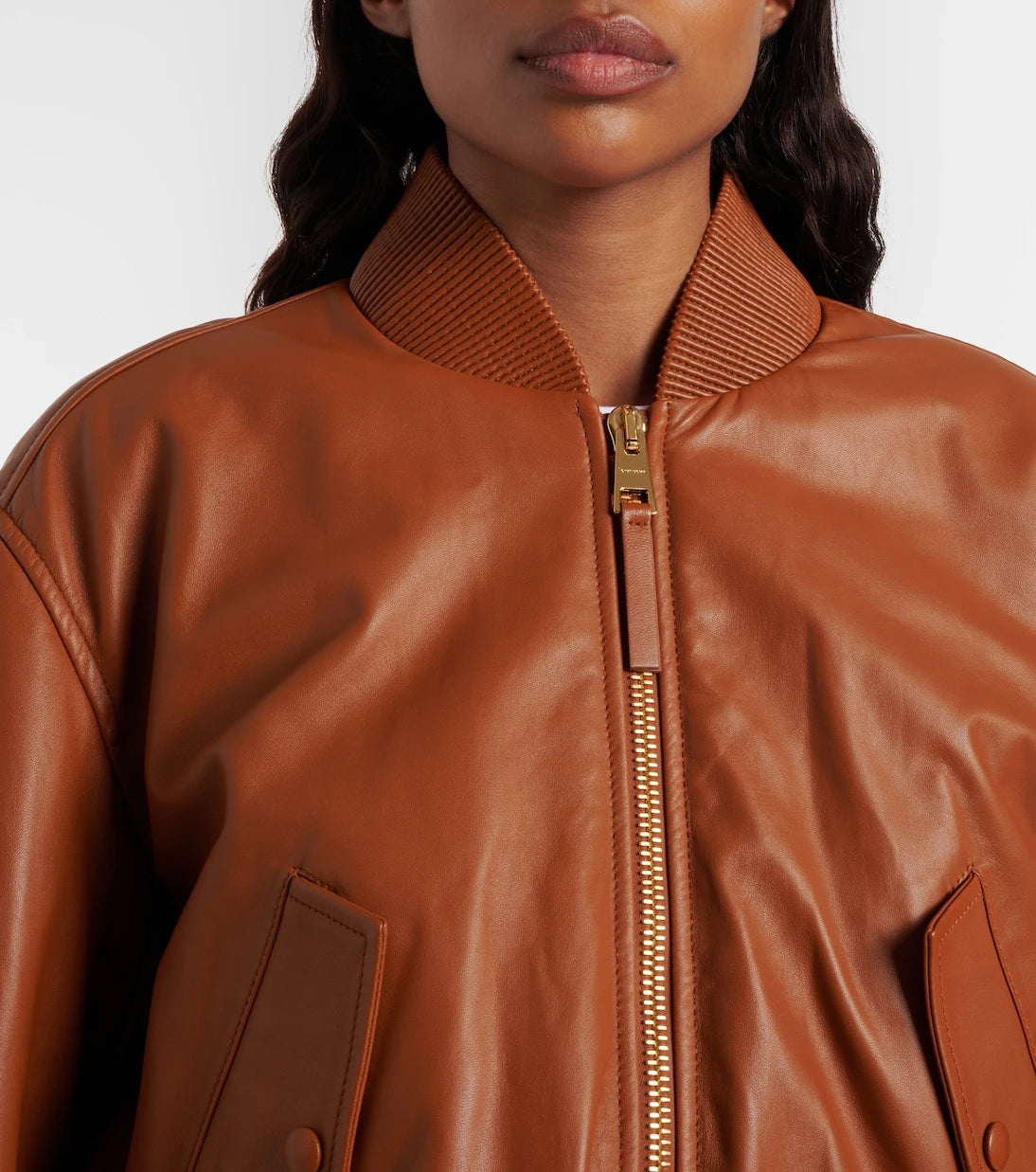 Givenchy - Cocoon cropped leather bomber jacket