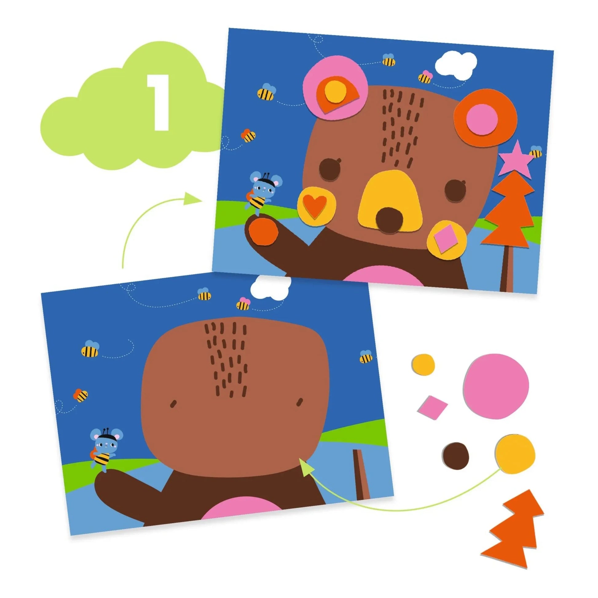 Djeco - Mouse And Friends Multi-Activity Set