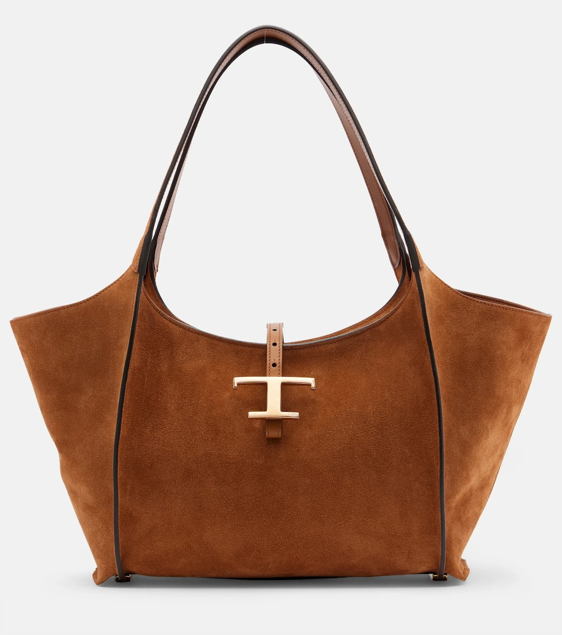 Tod's - T Timeless Small suede tote bag