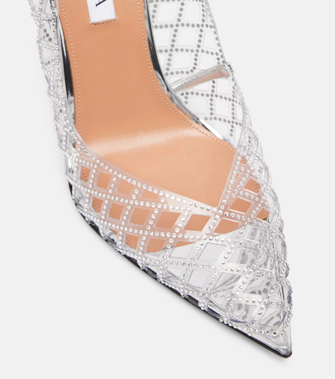 Aquazzura - Lumiere 105 embellished PVC pumps