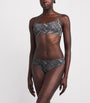 Skims Grey Fits Everybody Snakeskin Print Thong