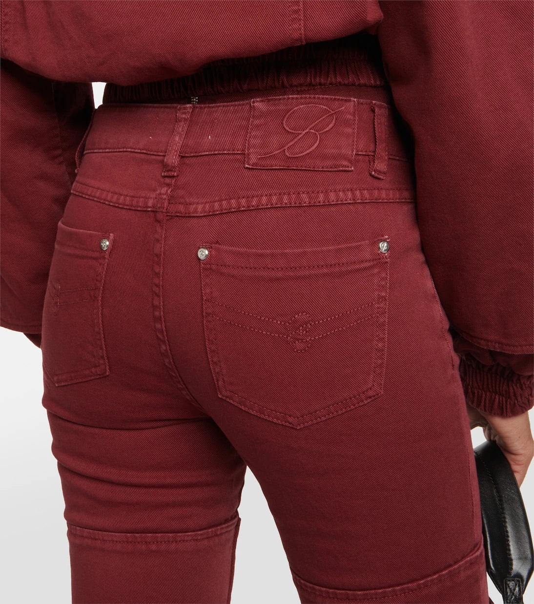 Blumarine - Cutout mid-rise boyfriend jeans
