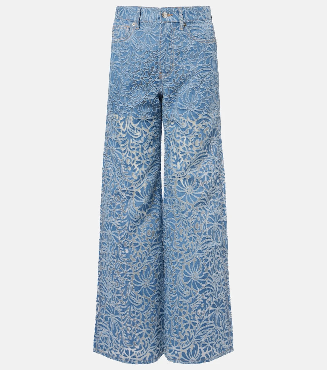 Veronica Beard - Taylor floral wide-leg jeans