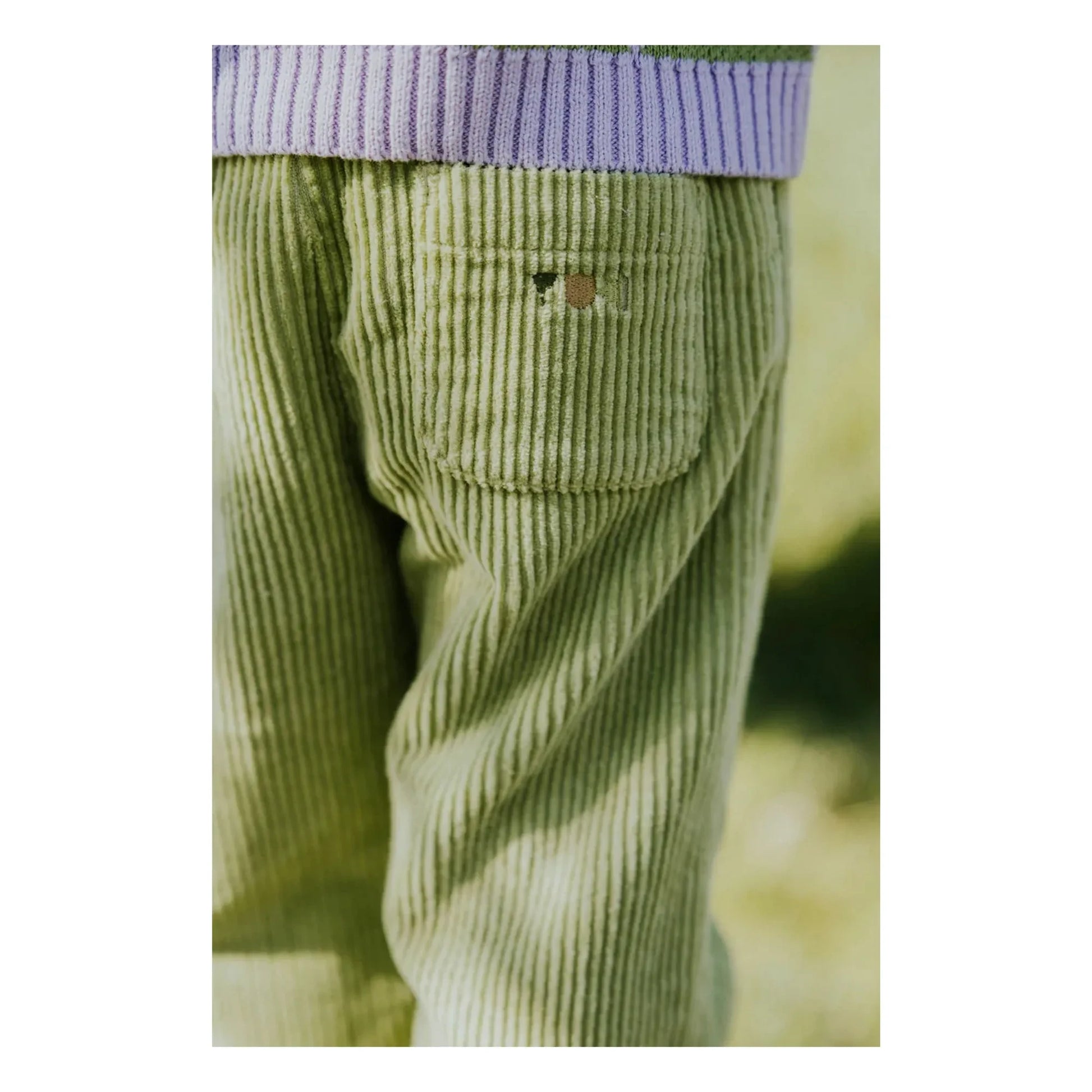 Yuki - Organic corduroy pants | Olive