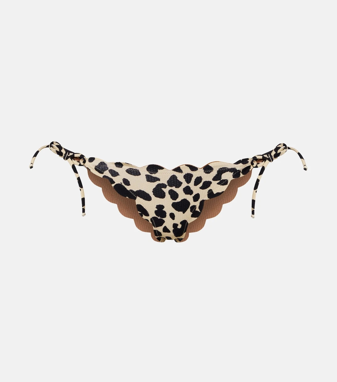 Marysia - Tie Side scalloped bikini bottoms