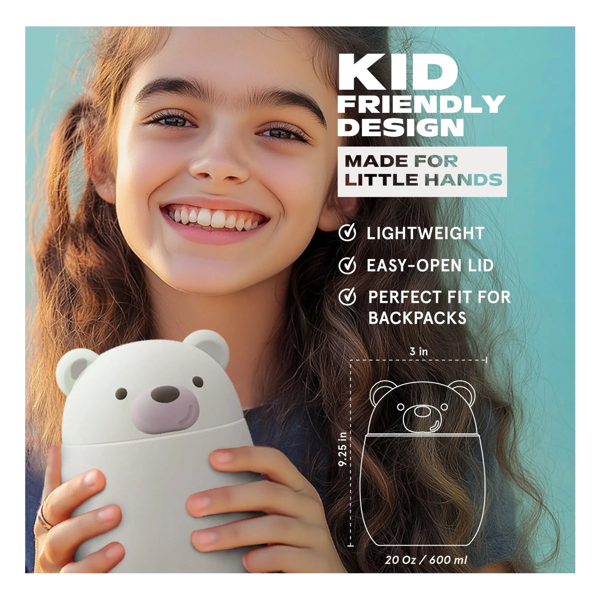 Asobu - White Bear insulated lunch box