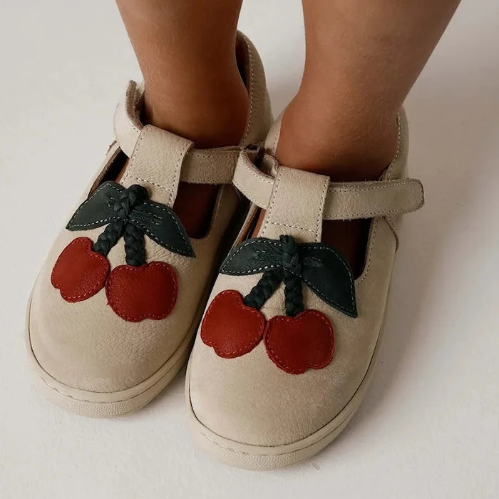 Donsje Lowy Shoes Cherry Deri Çocuk Yarım Ayakkabı