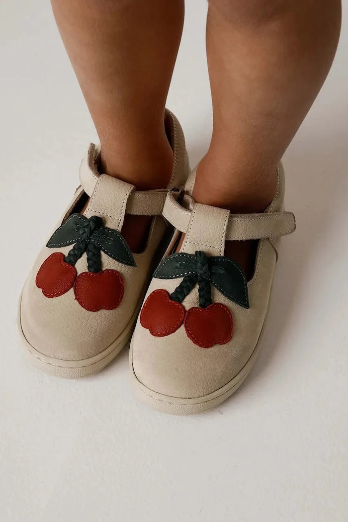 Donsje Lowy Shoes Cherry Deri Çocuk Yarım Ayakkabı