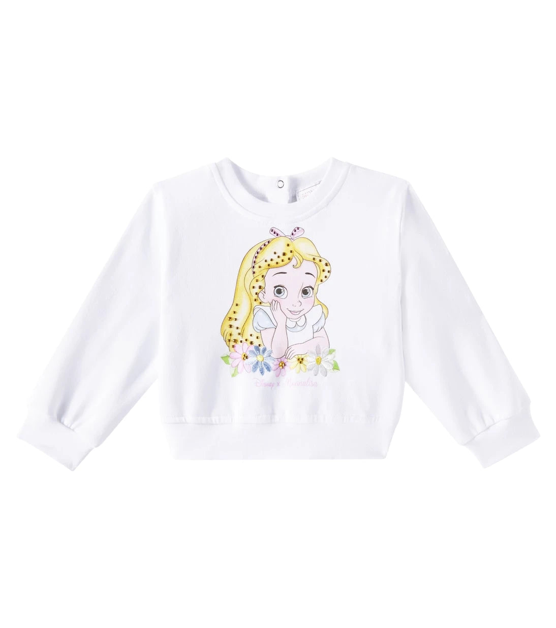 Monnalisa - Baby printed cotton-blend sweater
