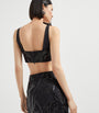 Brunello Cucinelli Black Embellished Crop Top