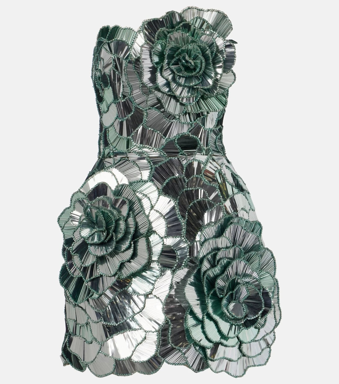 Oscar de la Renta - Sequined bustier dress