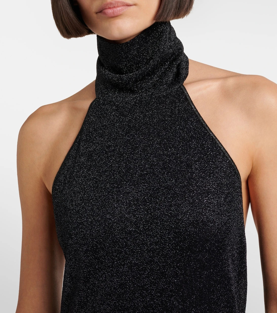 Oséree - Lumière Plumage halterneck maxi dress