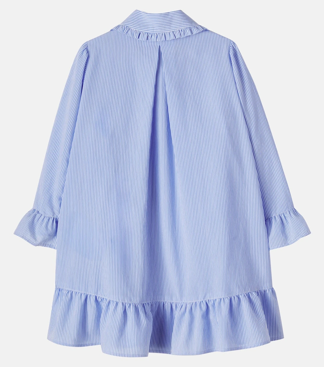 Moncler Enfant - Ruffled striped shirt dress