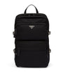 Re-Nylon and Leather Backpack