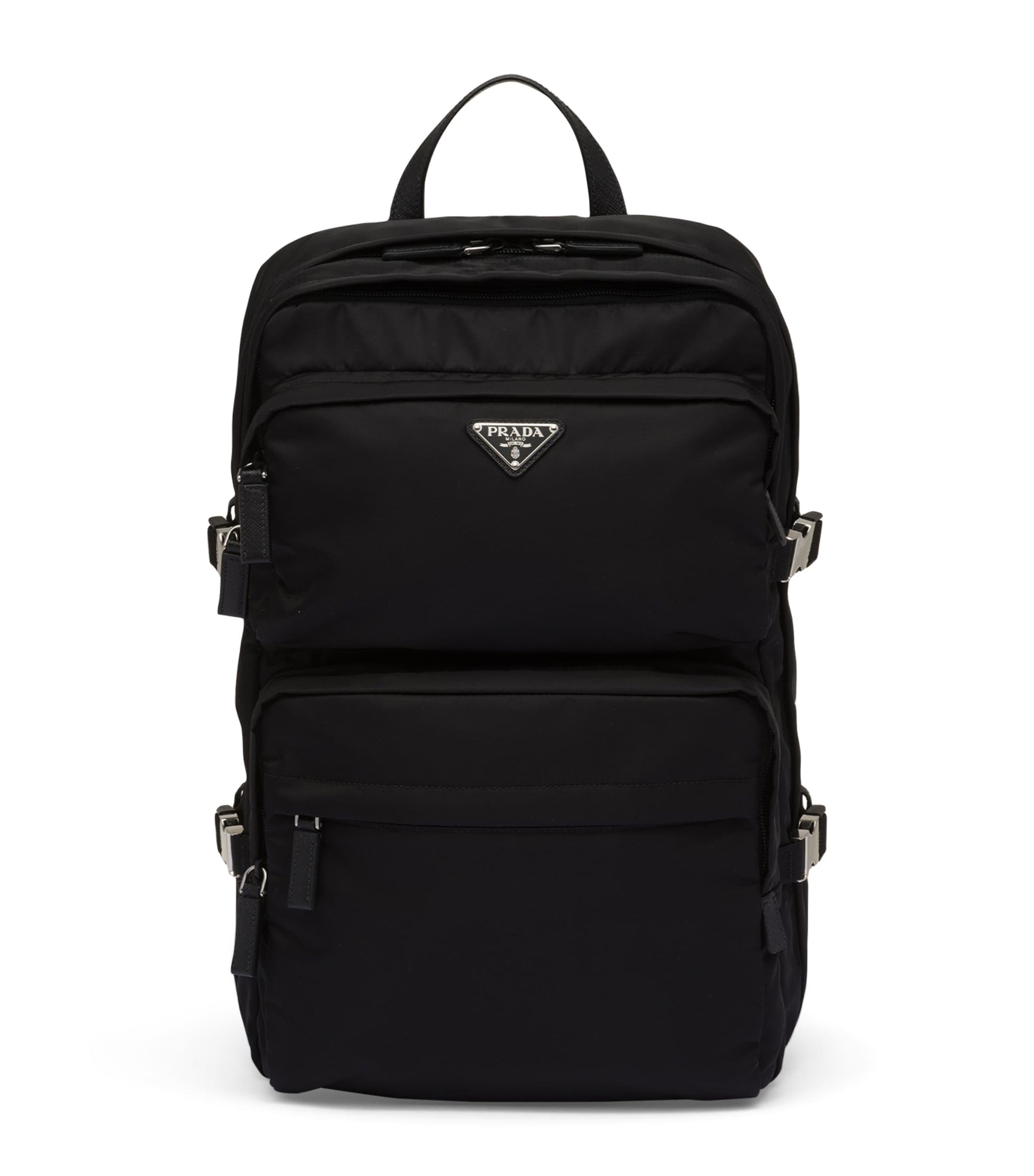 Re-Nylon and Leather Backpack