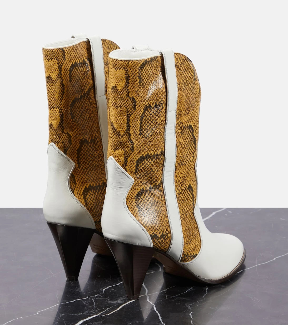 Isabel Marant - Witney snake-effect leather ankle boots