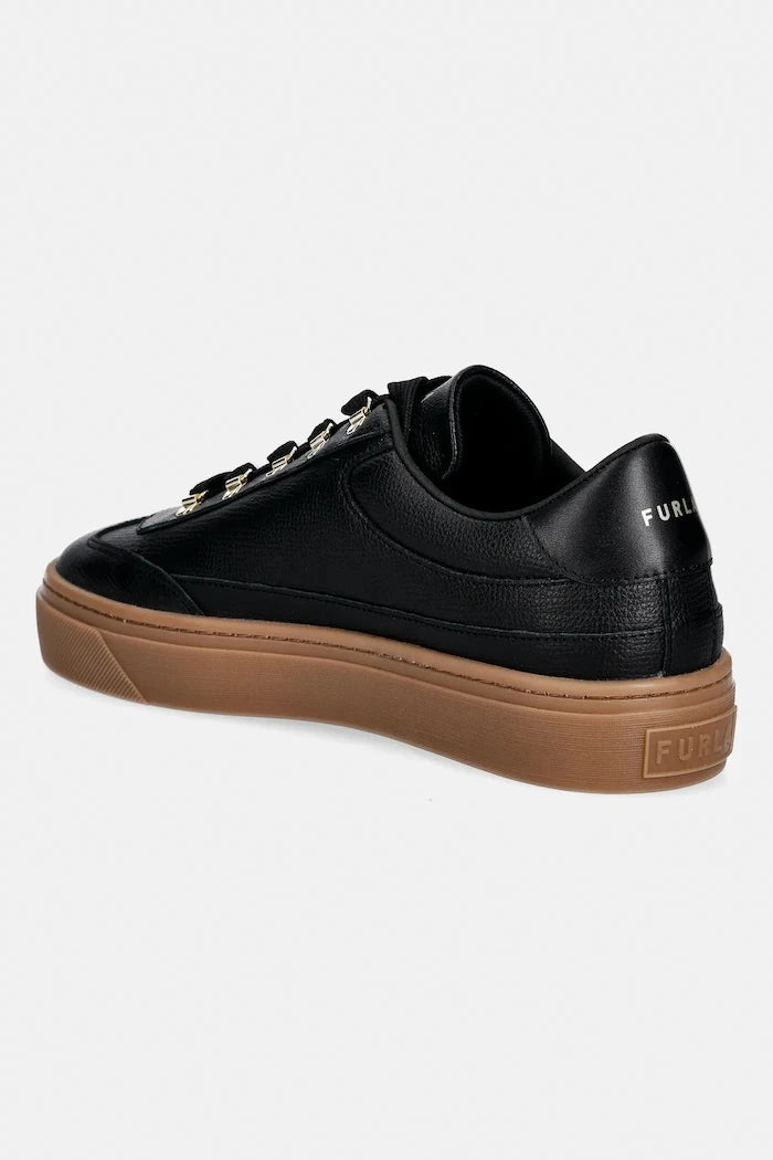 Кожени маратонки Furla Enjoy Lace-Up Sneaker