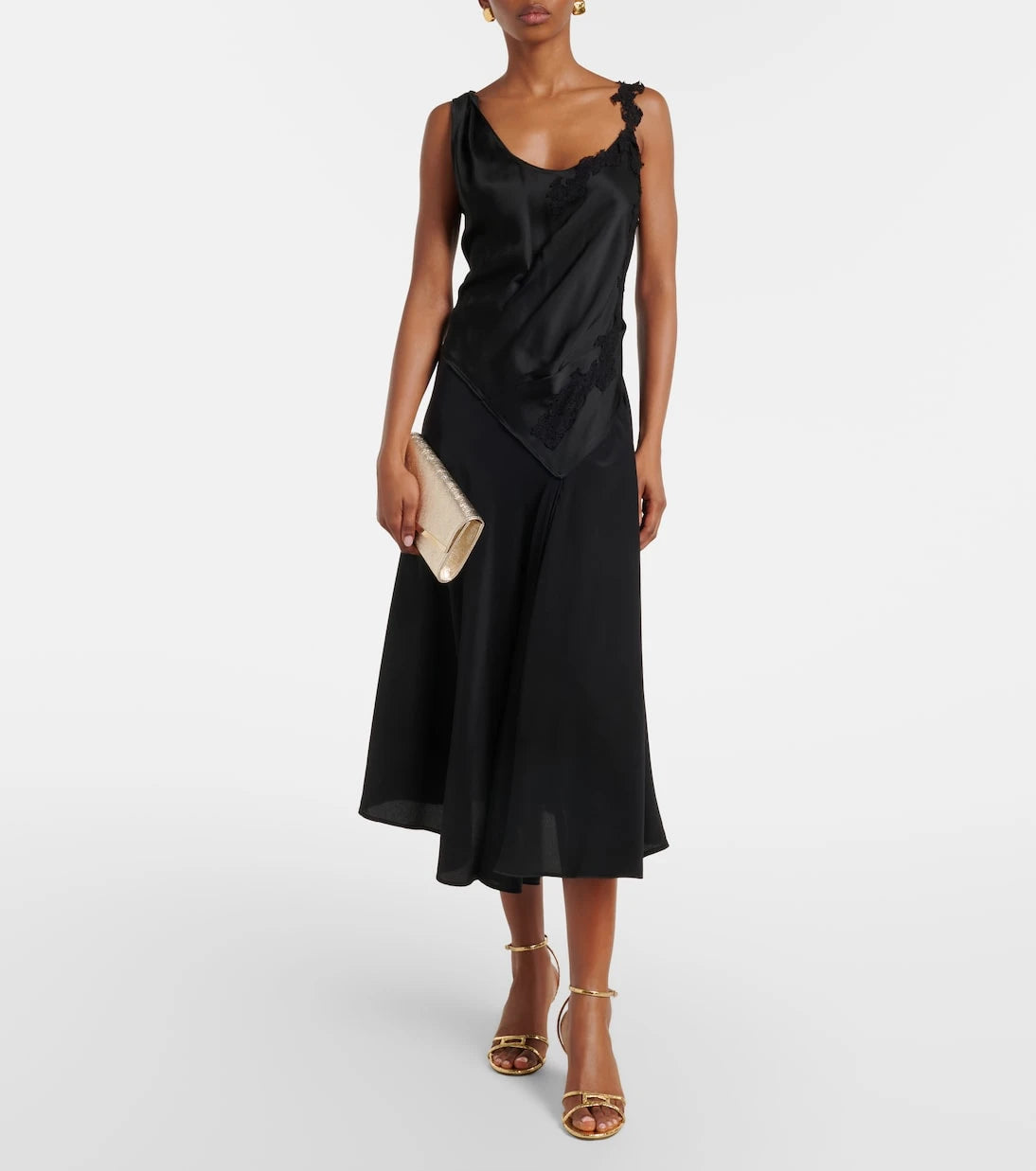Jimmy Choo - Emmie Small metallic leather clutch