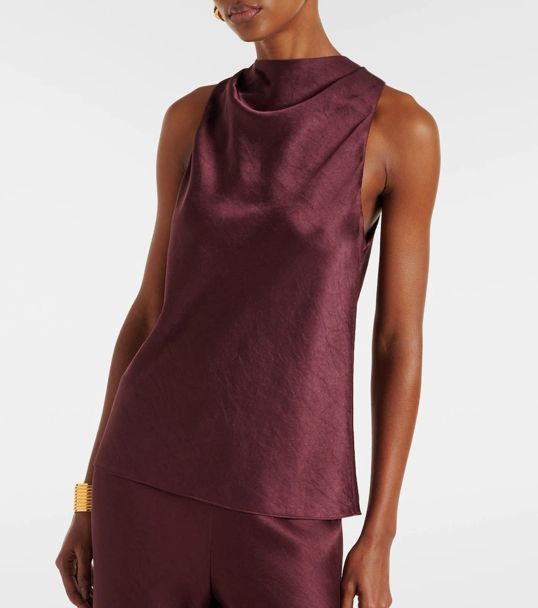 Vince - Draped satin top