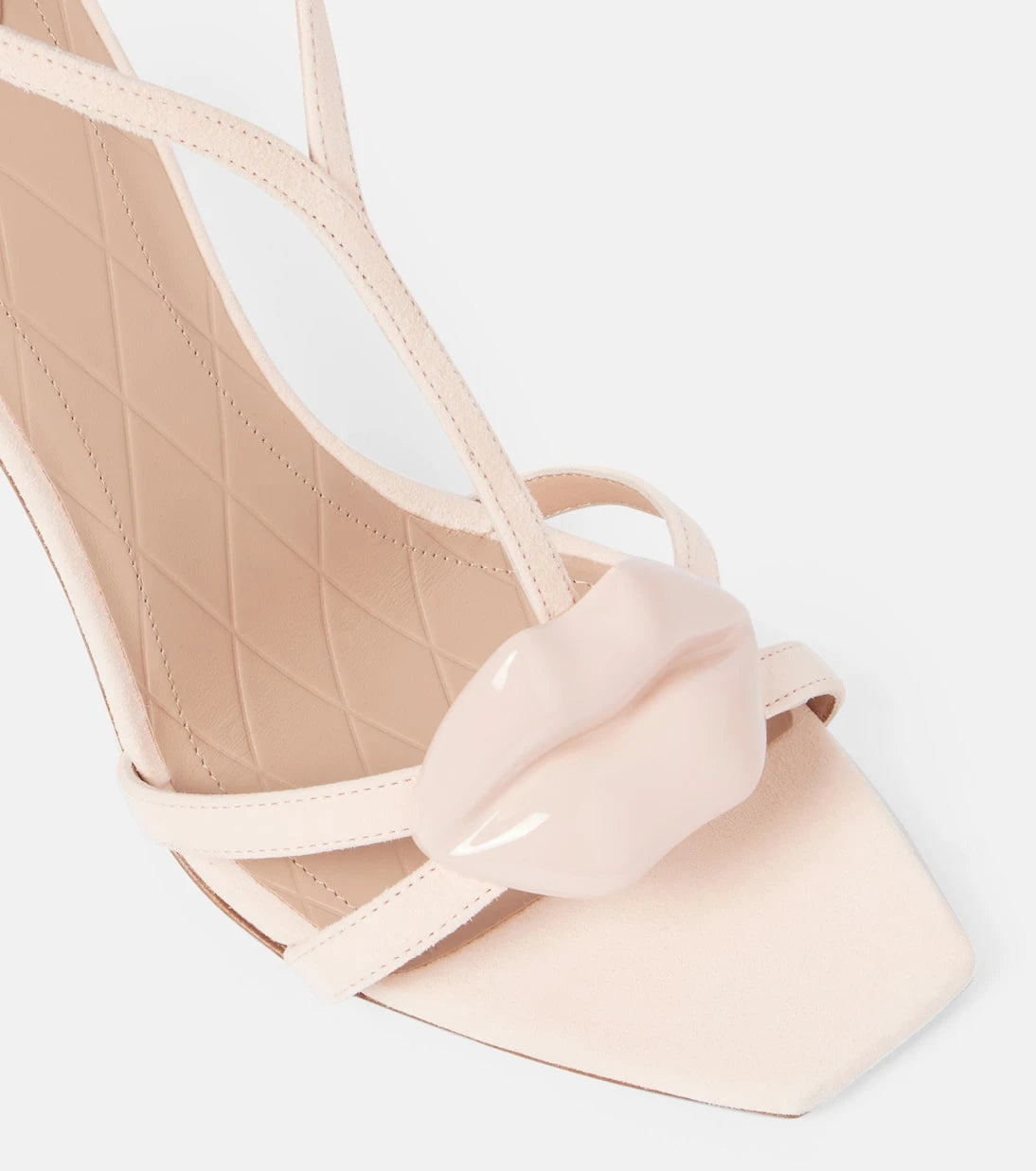 Balmain - Lips suede sandals