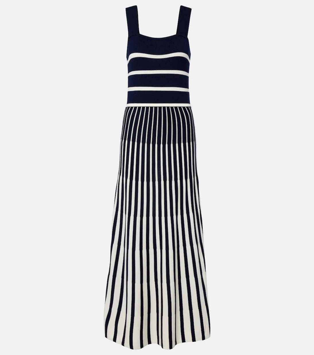 Velvet - Aveline striped knitted maxi dress