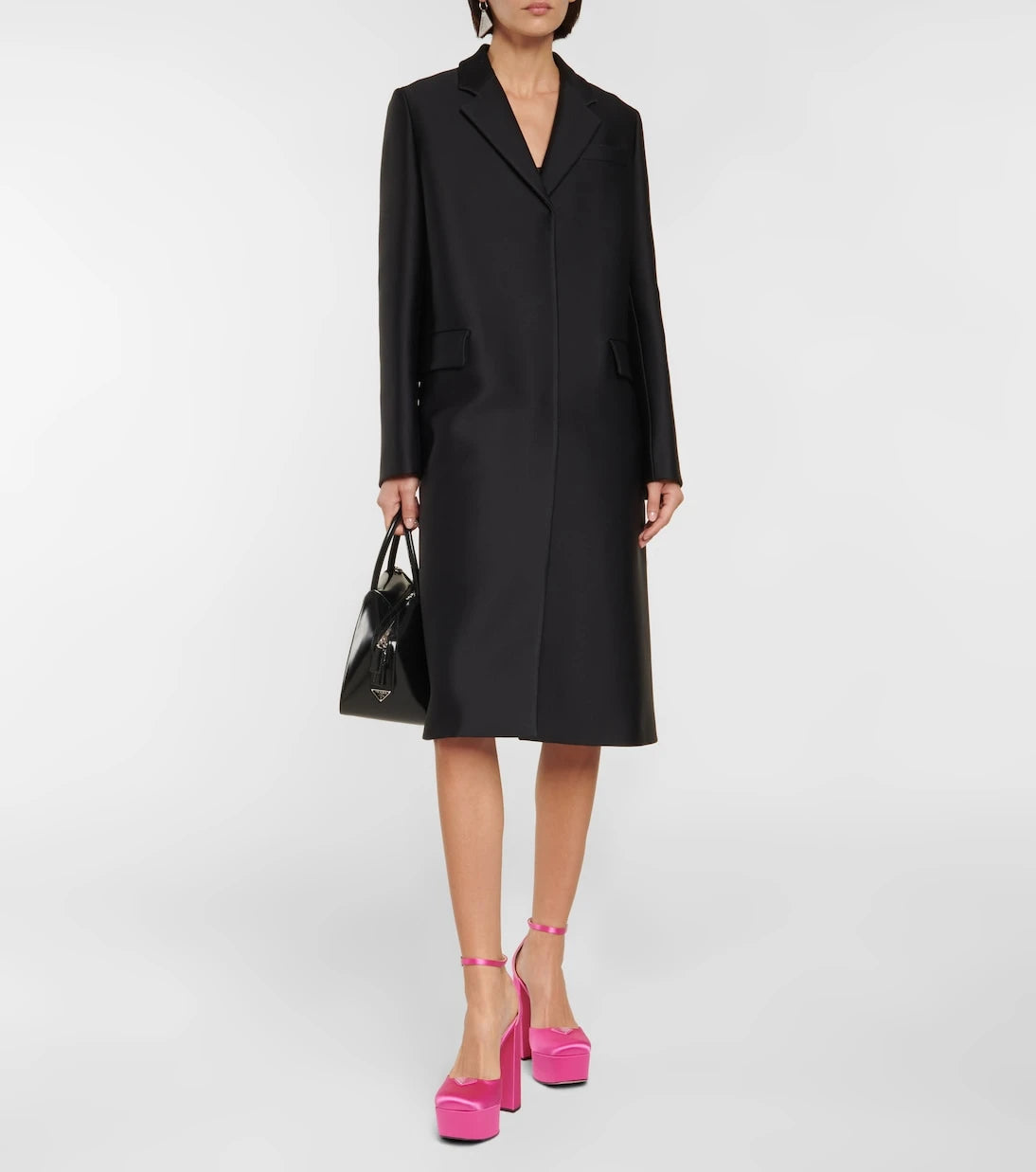Prada - Satin platform pumps