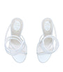 René Caovilla White Embellished Cleo Sandals 105