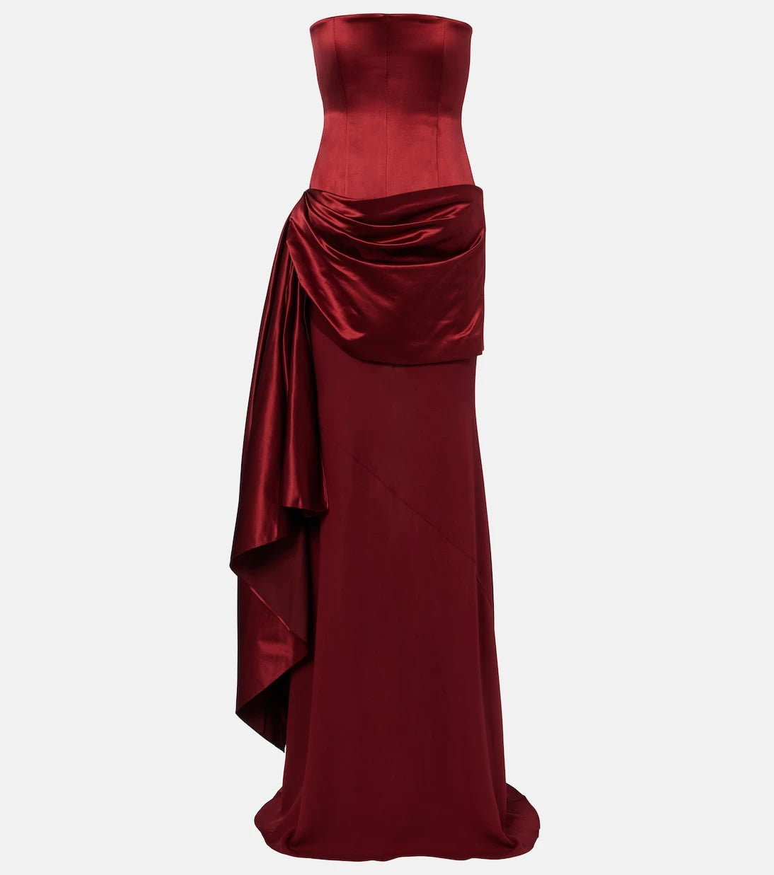 Alex Perry - Draped silk corset gown