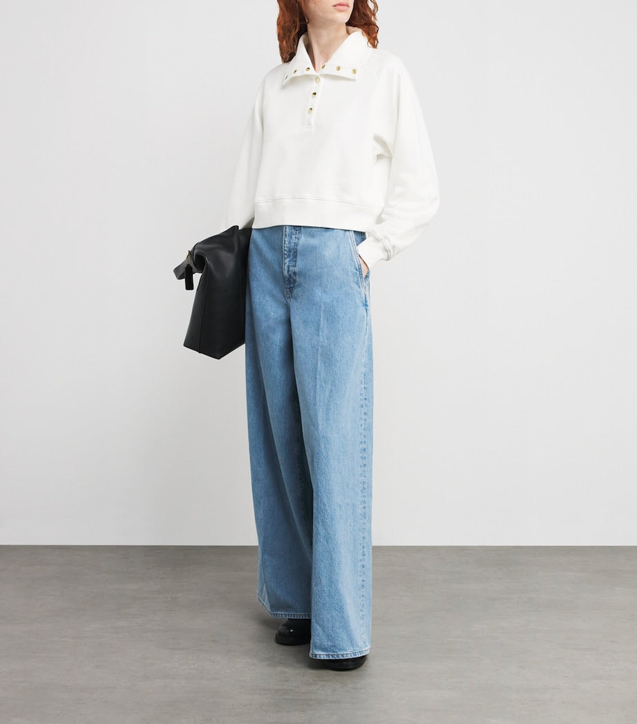 Cotton The Coach Sweatshirt CREAM