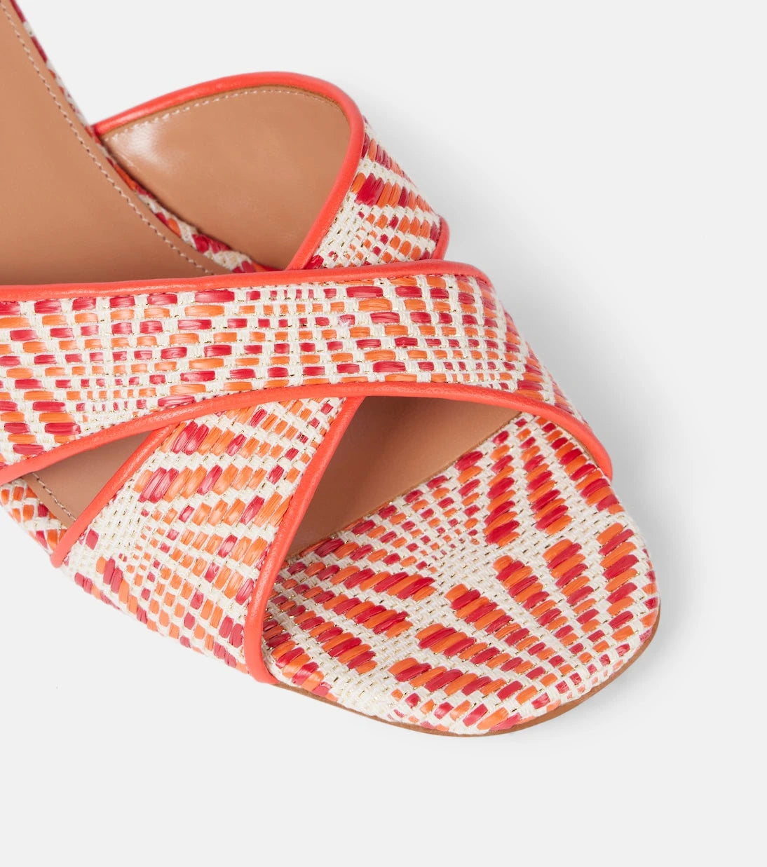 Aquazzura - Divine 50 leather-trimmed mules