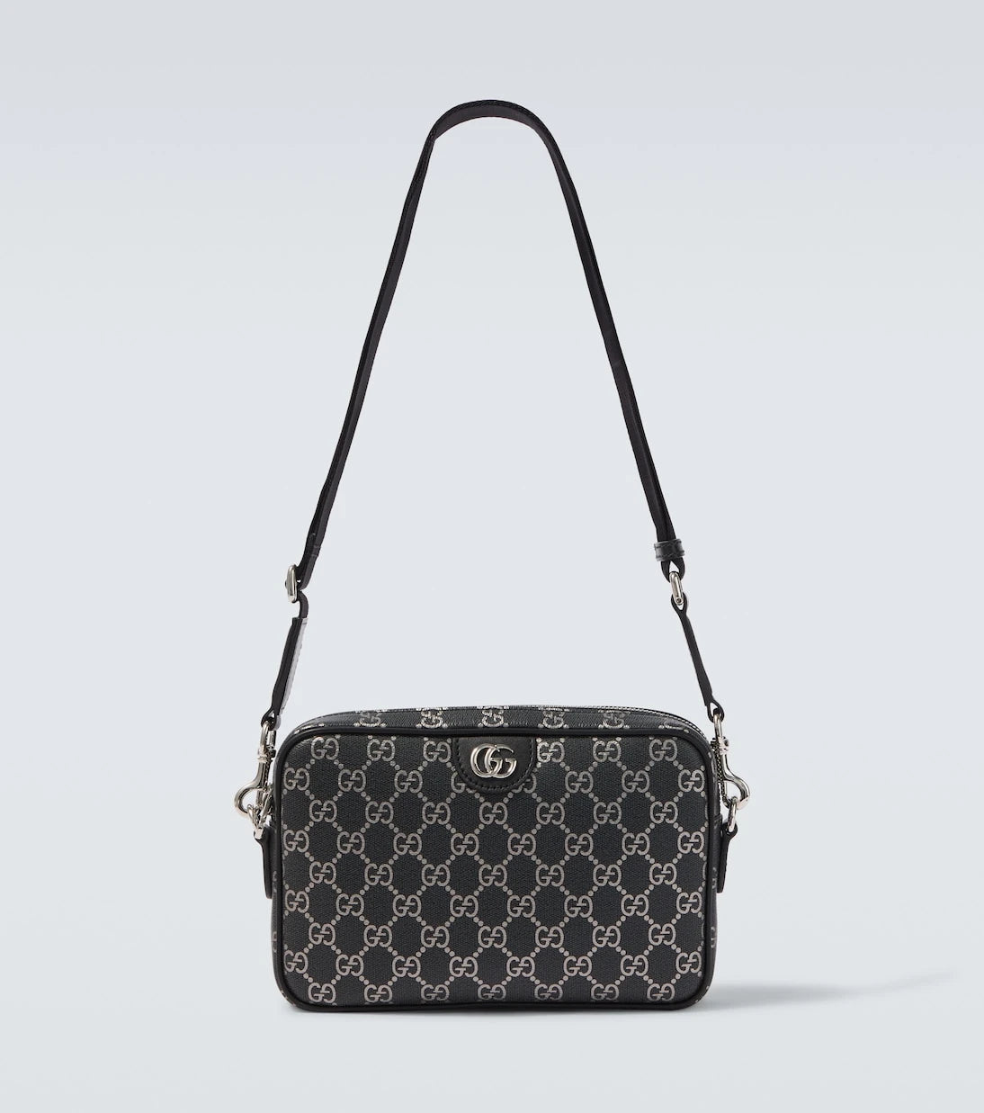 Gucci - حقيبة كتف GG مزينة بالجلد