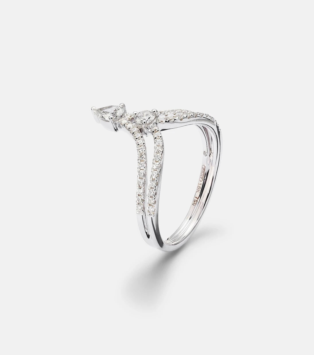 Shay Jewelry - 18kt white gold ring with diamonds