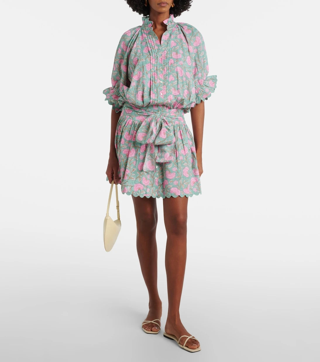 Juliet Dunn - Floral cotton minidress