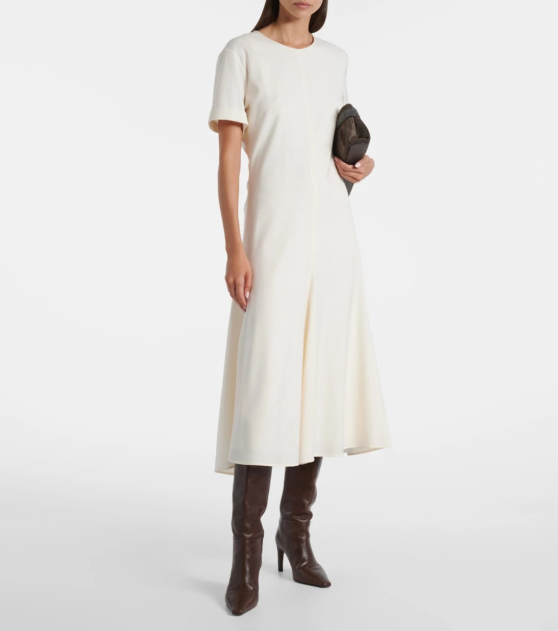 Brunello Cucinelli - Wool-blend midi dress