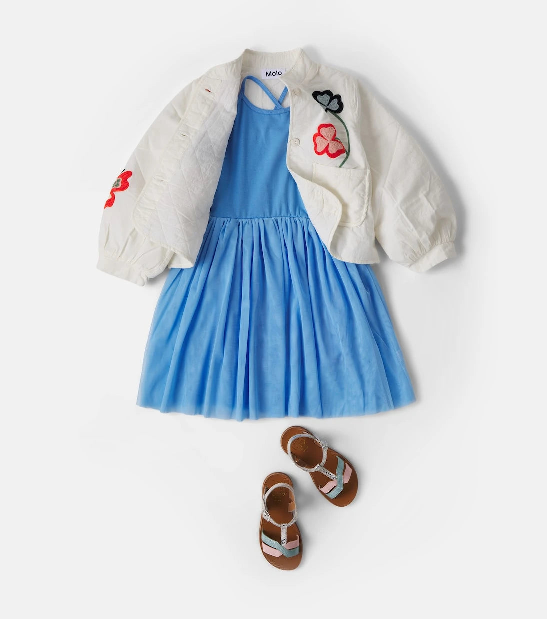 Molo - Citrona cotton and tulle dress