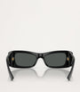 Black Acetate Rectangular Sunglasses
