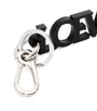 Black Leather Logo Keychain