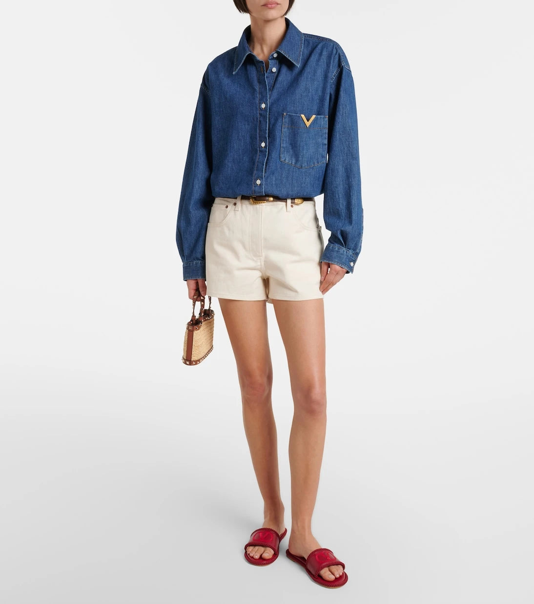 Valentino Garavani - VLogo leather espadrille sandals