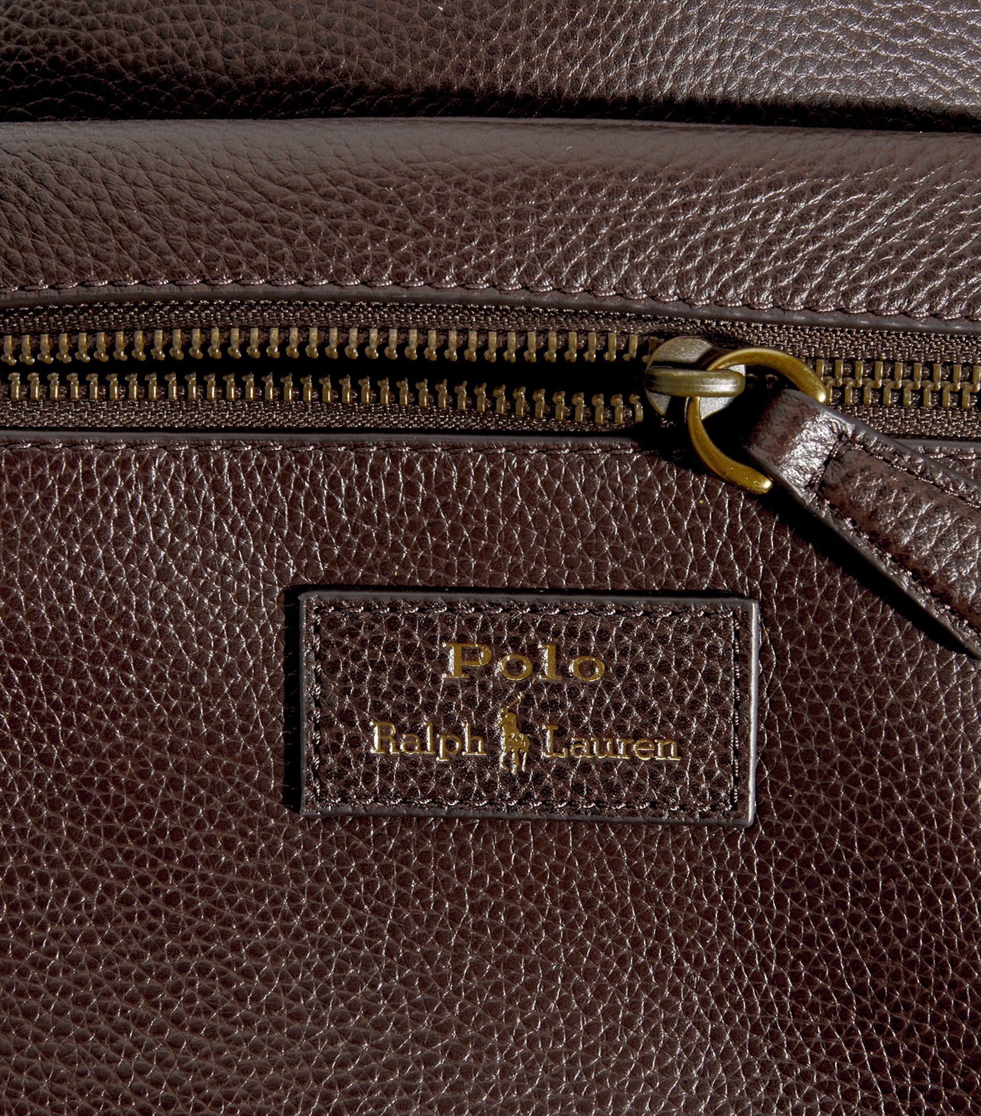 Leather Logo Backpack