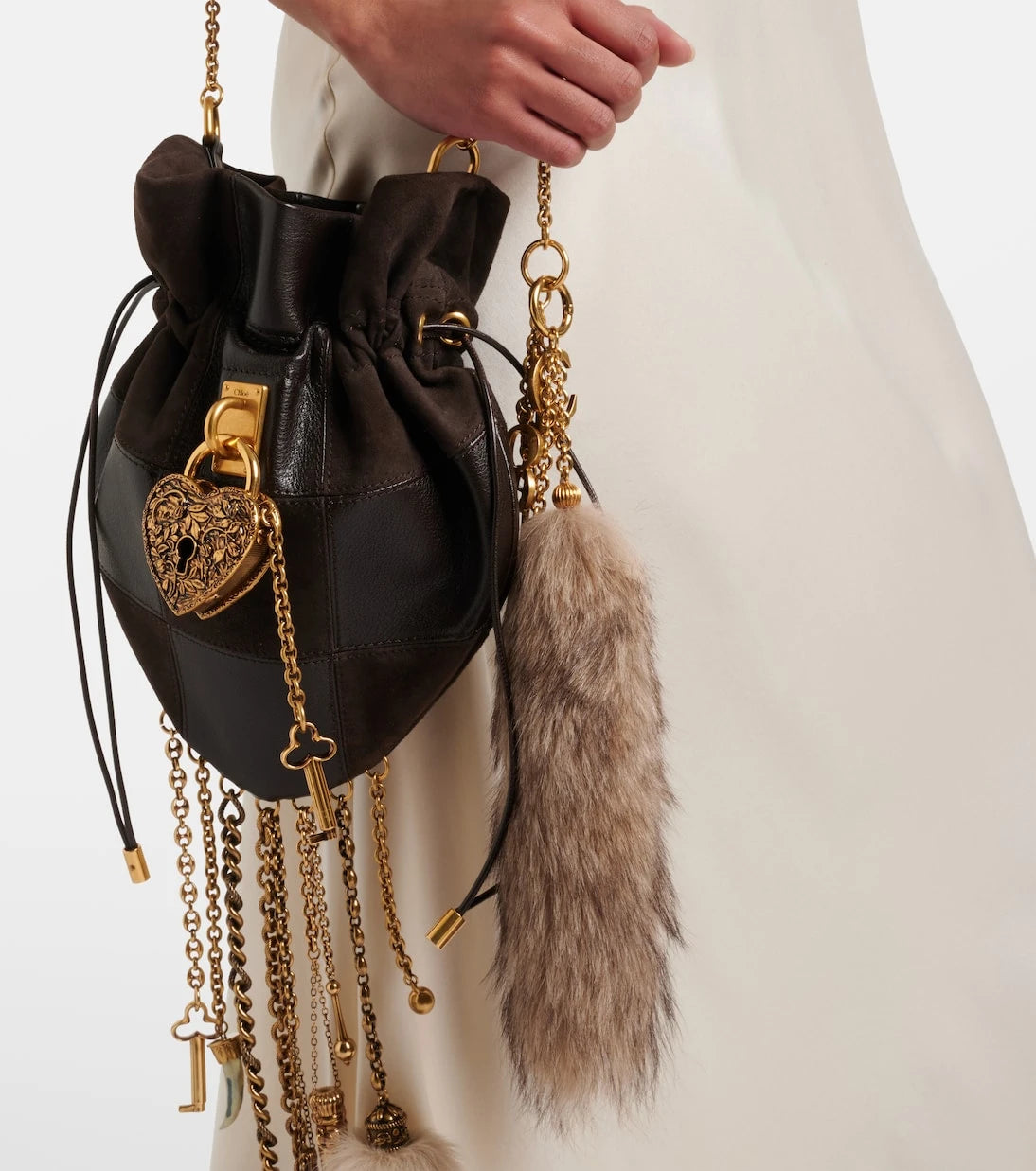 Chloé - Treasure Tails shearling bag charm