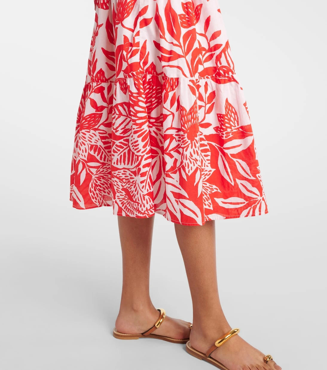 Poupette St Barth - Coco floral cotton midi dress