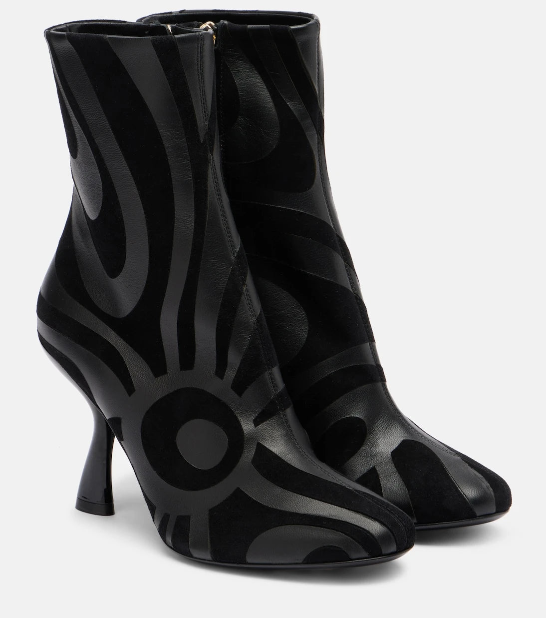 Pucci - Marmo suede and leather ankle boots