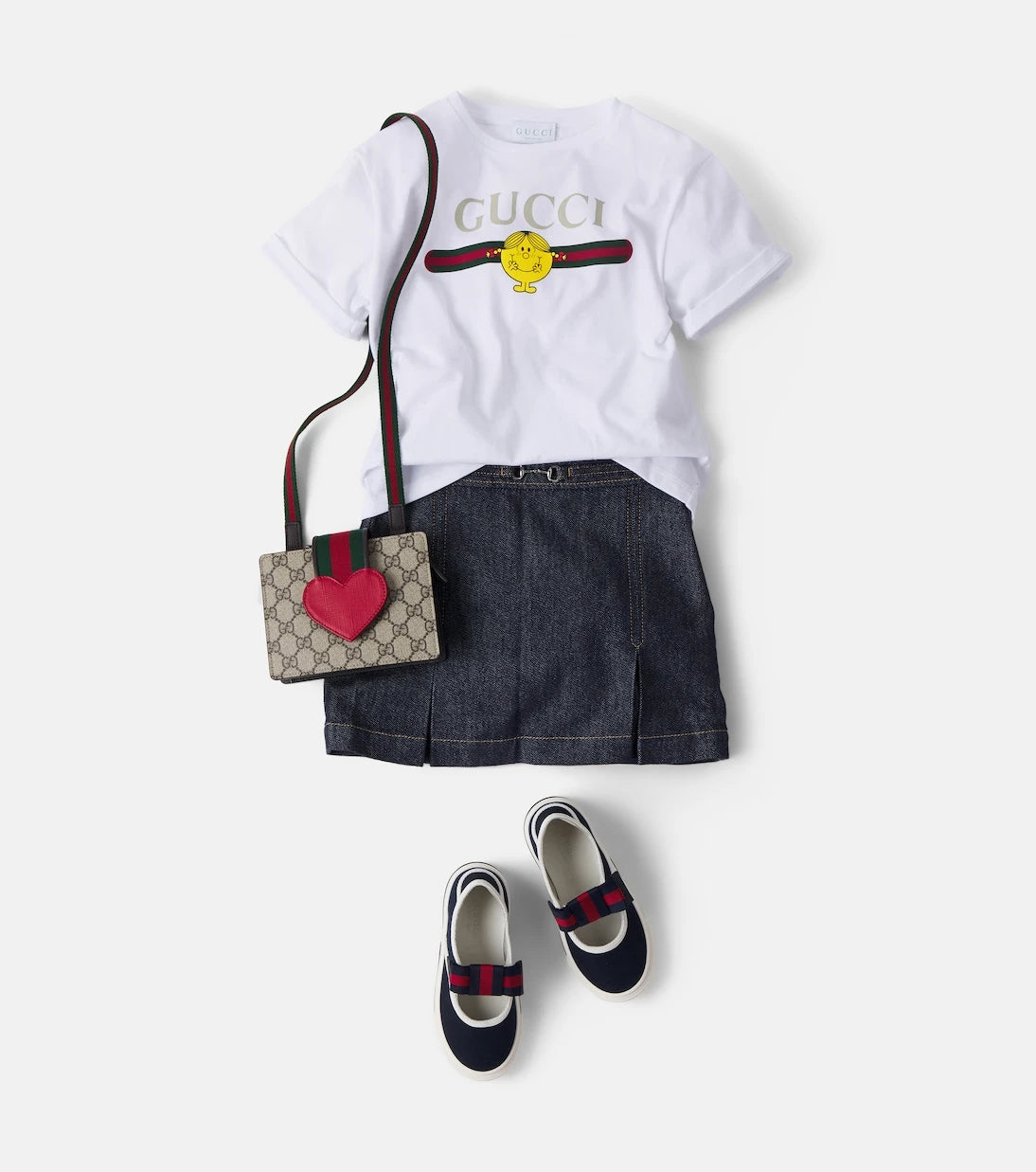 Gucci Kids - Bow-detail canvas sneakers